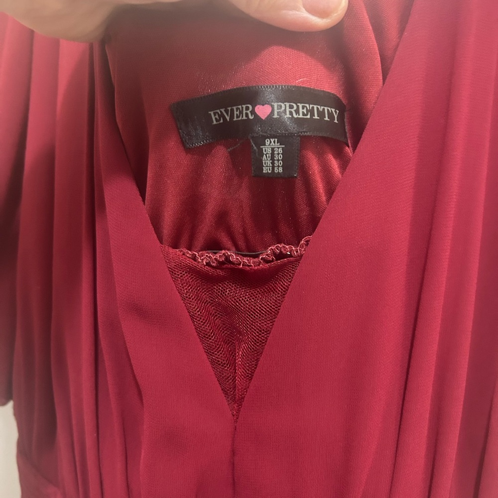 Ever Pretty Burgundy Maxi Dress - Picture 4 of 4